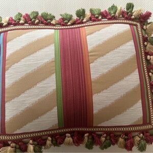 Striped Multicolor Decorative Pillow Cover